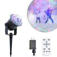 LED Christmas Water Wave Lights Projector with Remote,Waterproof LED Ripple Garden Lights 15 Water Effect Modes Stage Lights for Christmas Garden Indoor Wedding Party Disco Kids Room Decoration