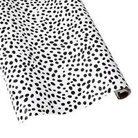 Caspari Spots 30 in. x 5 ft. Wrapping Paper in Black, 3 Rolls Included