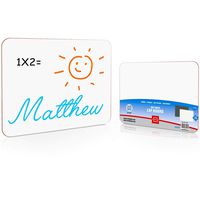 Dry Erase White Board 9"X12" Wipe Off Lap Board (Blank Dry Erase Board)