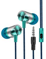 melysUS 3.5mm Wired Stereo Earphone in-Ear Headphones with Microphone for Phone/ MP3 Corded Headsets