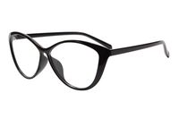 SHINU Oversize Cat Eye TR Frame, Blue Light Blocking Anti-fatigue Computer Gaming Glasses(5865 bright black, anti-blue lens)