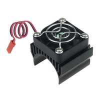 HobbyMarking 1/8 RC Motor Heatsink Cooling Fan 40mm Aluminum Heat Sink for 1:8 Truck Buggy Crawler RC Car 540 550 Elektric Motor