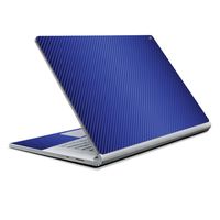 MightySkins Skin Compatible with Microsoft Surface Book 2 13" (2017) - Blue Carbon Fiber | Protective, Durable, and Unique Vinyl Decal wrap Cover | Easy to Apply, Remove | Made in The USA