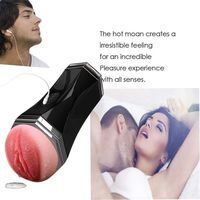 MAUNFOA 2 in 1 Male T-Shirt 8 Sēxy Voice Flǐrtǐng Interaction Underwear Voice Real Píston Vǐbrǎtiǒn Deluxe