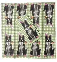 Pier 1 Facial Tissue Napkins ~ Rabbit Ears Dog, One Pkg (15-ct)