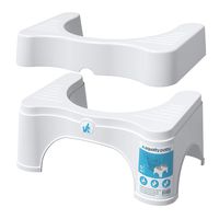 Squatty Potty The Original Bathroom Toilet Stool - Adjustable 2.0, Convertible to 7" or 9" Height, White