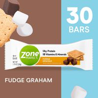 Zoneperfect Classic Protein Bars, Fudge Graham, High Protein, With Vitamins & Minerals 1.76 Ounce (30 Count)