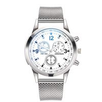BeautyVan Mens Watches Chronograph Stainless Steel Analog Quartz Watch Fashion Dress Business Wristwatch (C)