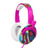 Koss RUK 50FP Full-Sized Stereophone with Leatherette Cushions for Enhanced Sound, Pink