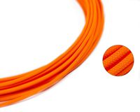 25ft - 4mm ID Orange - Teleios Premium Cable Sleeve - MAINFrame Customs PET Expandable Cable Sleeving