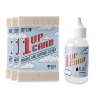1UPcard Video Game Cartridge Cleaning Kit - 3 Pack with Fluid