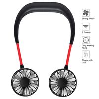 control future Hanging Neck Fan - Hand Free Portable Neck Sports Fans, USB Rechargeable Personal Wearable Fan Premium Headphone Design Mini Neckband Fan for Office Outdoor Travel (Upgraded Version)