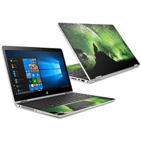 MightySkins Skin Compatible with HP Pavilion x360 15.6" (2018) - Howling Wolf | Protective, Durable, and Unique Vinyl Decal wrap Cover | Easy to Apply, Remove, and Change Styles | Made in The USA