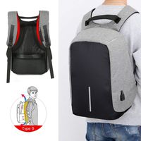 FreeTrade Travel Laptop Backpack,Fits 15in Computer Durable Casual Backpack Travel Bag,with USB Charging Port,Waterproof Large Compartment Daypacks for School