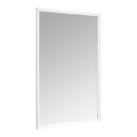 AmazonBasics Rectangular Wall Mirror 24" x 36" - Peaked Trim, White