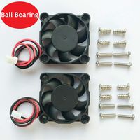 2 Packs 4010 40mm fan-40mmx40mmx10mm Dual Ball Bearing Computer Fan,3D Printer Fan,Cooling Fan, Thermal Fan,12v DC 2pin UL Certified Long Life Fan,with Mount Screws (Speed: 4500RPM)