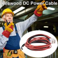 LEEaccessory KCT23M4 Security Power Cable Kenwood Dc Power Cable14 Gauge SXL Wire Features Strong Resistance to Prolonged High Heat 4-Cable Or Kenwood KCT-23M4 KCT-23M2 TK-690H TK-790H consistent