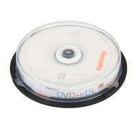 XtremPro DVD+R DL 8X 8.5GB 240min Recordable Double Layer DVD 10 Pack Blank Discs in Spindle - 11045