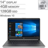 HP 14" FHD IPS Laptop Notebook Computer, 10th Gen i5-1035G4 (up to 3.7GHz), 4GB RAM, 128GB SSD, HDMI, WiFi, Bluetooth, Windows 10 with S Mode