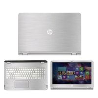 Silver Brushed Aluminum skin decal wrap skin Case for HP ENVY x360 m6 series m6-w101dx m6-w102dx m6-103dx m6-105dx 15.6" laptop