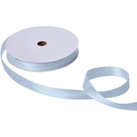 Jillson Roberts Bulk 1-Inch Double Faced Satin Ribbon Available in 20 Colors, Pastel Blue, 100 Yard Spool (BFR1001)