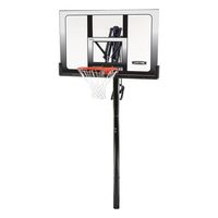 Lifetime 71281 In Ground Power Lift Basketball System, 52 Inch Shatterproof Backboard (Renewed)