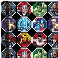 Blue Theme Gift Wrap - Avengers - Gift Wrapping Paper 20 sq ft.(1 Roll)