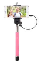 Vivitar VIV-TR-365-PINK Smartphone Selfie Wand with Built-In Shutter Release (Pink)