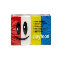 Van Aken International - Claytoon - Non-Hardening Modeling Clay - VA18161 - Circus - red, White, Yellow, Blue - 1 Pound Set (4-1/4 Pound Bars) - claymation, Gluten-Free, Non-Toxic