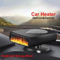MASO 24V 2 in 1 Portable Car Heater kit,Rapid Heating Defroster,Hot & Cold Car Cooling Fan Air freshening with Plug in Cigarette Lighter