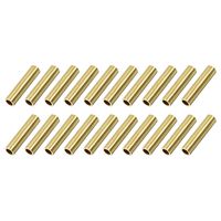 uxcell Brass Round Tube 7mm OD 1mm Wall Thickness 30mm Length Seamless Pipe Tubing for DIY Crafts 20 Pcs