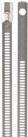 BAND-IT AE6049 316 Stainless Steel Multi Lok Cable Tie, 0.27" Width, 18" Length, 5.1" Maximum Diameter, Bag of 100