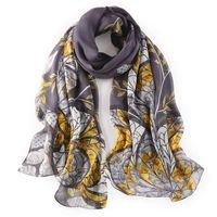 Hqysjin Ladies Silk Scarves Printed Scarf Thickened Long Slippers Sunscreen Beach Towels,Four,180110cm