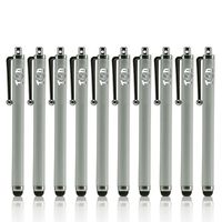TCD Universal Pack of 10 [White] Premium Thick Stylus Pen Pack [Compatible with All Touch Screen Devices]