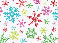Bright Multi-Color Snowflakes Design Print Gift Grade Tissue Paper Sheets - 15" x 20" Package Amount (48)
