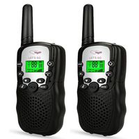 TOP Gift Toys for Boys Age 3-12, Handheld Walkie Talkies for Kids Best Toys for Kids 3-15 Year Old 2018 Christmas New for Kids Boys Girls 3-12 Stocking Fillers Black TGDJ07