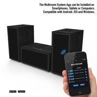 Multiroom Audio System - 3 Speaker Package - Includes 1 Master Speaker + 2 Satellite Speakers