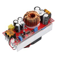 Boost Module,DC-DC 10-60V to 12-97V 1500W 30A Voltage Step Up Converter Boost CC CV Power Supply Module for Various LED Lighting CV Driving,etc