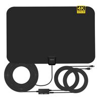 TV Antenna Indoor,4K HDTV Antennas,Antenna TV Digital HD 80 Miles Range 16.5FT Coaxial Cable with Detachable Amplifier Signal Booster 2018 New
