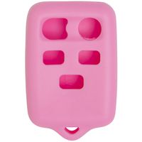 Keyless2Go New Silicone Cover Protective Case for 5 Button Remote Key Fob with FCC CWTWB1U511 - Pink