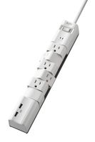 APC Surge Protector, 6 Rotating Outlets, 1080 Joule Surge Protection with 2 USB Charger Ports, Surgearrest Essential (PE6RU3W)