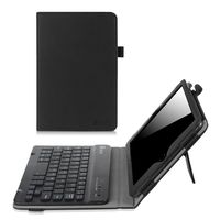Fintie iPad Mini 1/2/3 Keyboard Case - Premium PU Leather Folio Stand Cover with Removable Wireless Bluetooth Keyboard for Apple iPad Mini 1 / iPad Mini 2 / iPad Mini 3, Black
