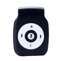 Sannysis Mini Clip USB MP3 Player Micro SD TF Card Music Media (Black)