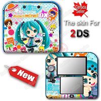 Hatsune Miku Amazing Skin Gloss Vinyl Sticker Decal Cover #2 for Nintendo 2DS