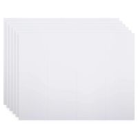 CTG Quad Fold Foam Presentation Boards for School or Work, 36 x 48 inches, White, 6 Pieces