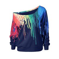 ✦HebeTop✦ Womens T-Shirts 3D Graphics Print Long Sleeve Funny Summer T Shirts