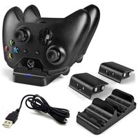 LinkBand Compatible with Xbox One/One X/One S Controller Charger, Dual Slot Charging Station with 2 Rechargeable Battery Pack