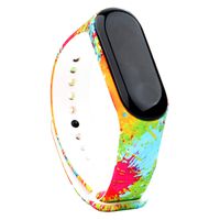honecumi Xiao mi 3 Watch Band Wrist Strap Bracelet Replacement Accessory Adjustable Pattern Xiaomi Mi Band 3 Smartwatch Strap Bands for Men&Woman- Xiaomi 3 Wrist Band-Paw/Flowers Bands