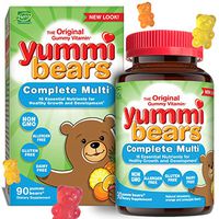 Yummi Bears Complete Multivitamin and Mineral Supplement, Gummy Vitamins for Kids, 90 Count (Pack of 1)