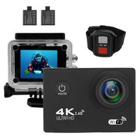 Action Camera 4K Ultra HD WiFi Waterproof Sport Video Camera 2 Inch LCD Screen 16MP 170 Degree Wide Angle 6 Layers Lens with 2.4G Remote